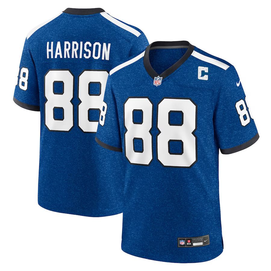 Men Indianapolis Colts #88 Marvin Harrison Nike Royal Indiana Nights Alternate Game NFL Jersey